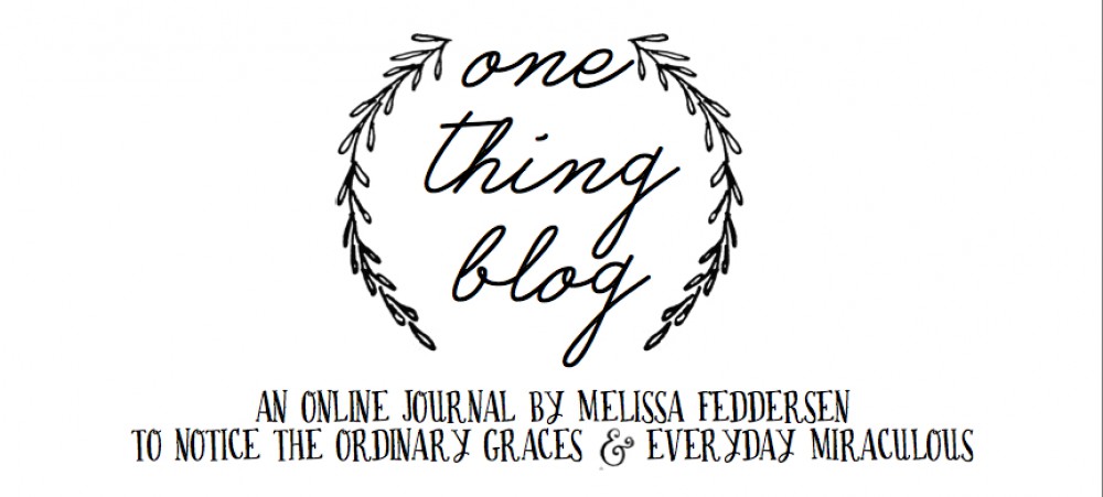 one thing blog